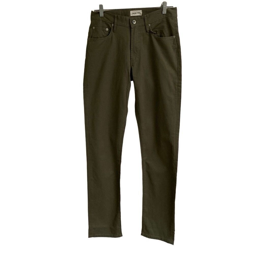 Taylor Stitch The‎ Democratic All Day Pant Mens 29 In Olive Green Bedford Cord